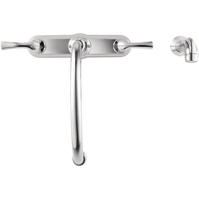 Moen 87403 Bexley Chrome 2Handle Lever Kitchen Faucet with Sprayer