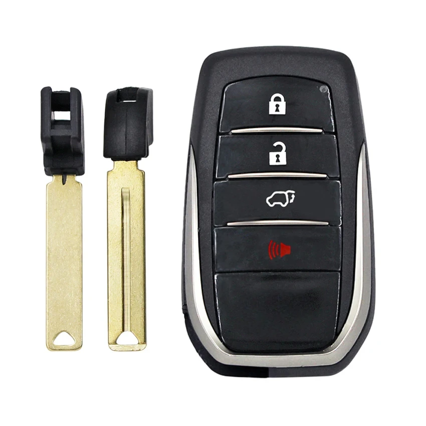 Ecusells 2/3/4B Smart Keyless Entry Remote Key Case Shell Fob for Toyota Fortuner Highlander Hilux Camry Land Cruiser TOY12