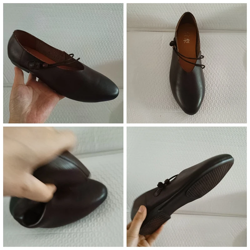 Koznoy 2cm mucca naturale vera pelle eleganza mocassino poco profondo donna comodi appartamenti di lusso con suola morbida scarpe etniche da donna estive