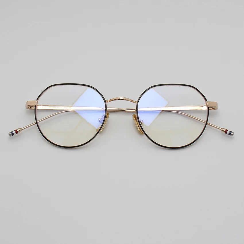 High Quality Alloy Oval Eyeglasses Frame for Men Brand Design Vintage Round Glasses Frames Women Retro Trendy Unisex Eyewear