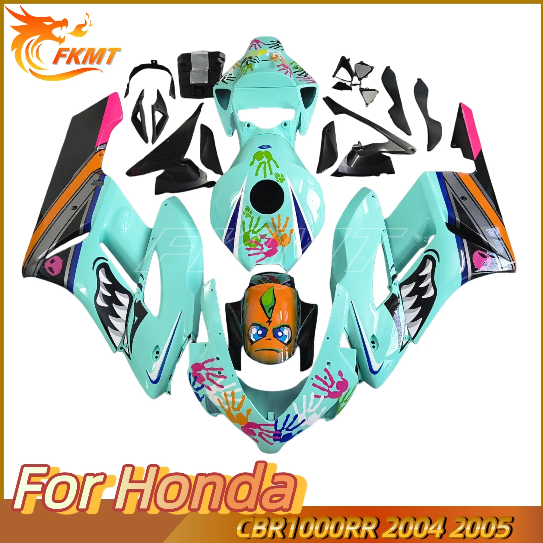 

For Honda CBR 1000RR 2004 2005 Carbon Painted look Fairing Kit CBR 1000 RR 04 05 Motorcycle ABS Plastic Fairings