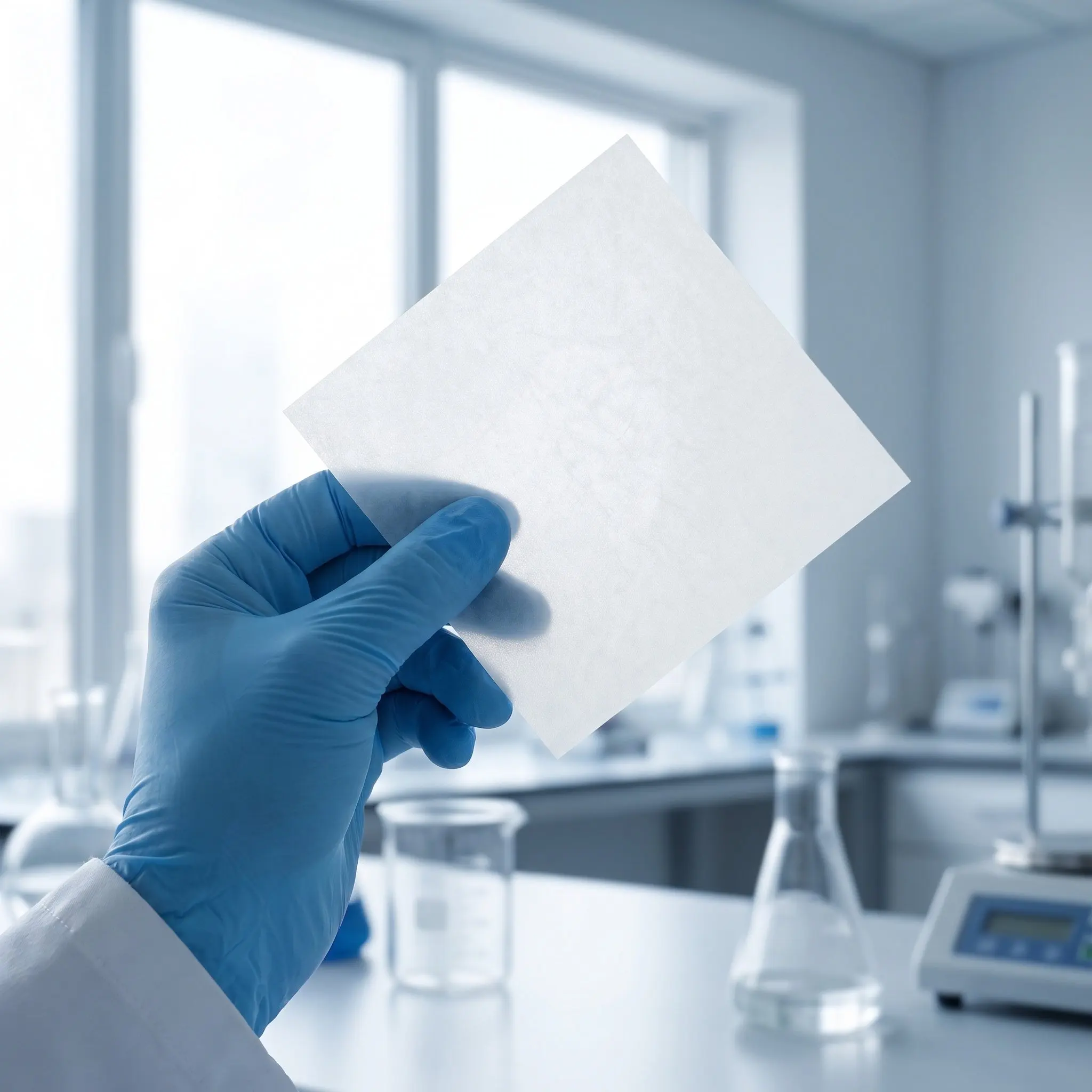 500Pcs Weighing Paper Square Double Sided Non Absorbing Sample Sheet Laboratory Research Sample Paper