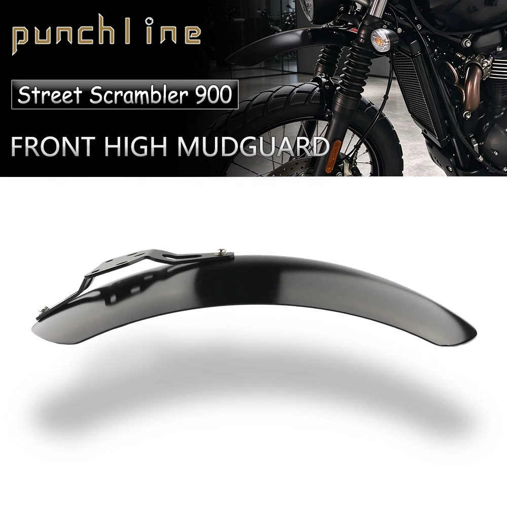 Fit For Street Scrambler 900 2017-2025 High Position Front Wheel Fender Mudguard Extender Accessories