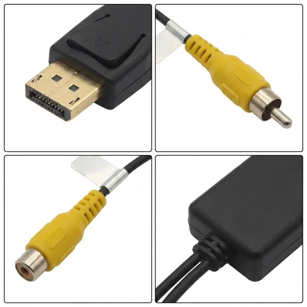 For Android Screen Navigation Displays For Car Radio Multimedia USB Video Output Conversion Adapter Cable CVBS/RCA Output Parts