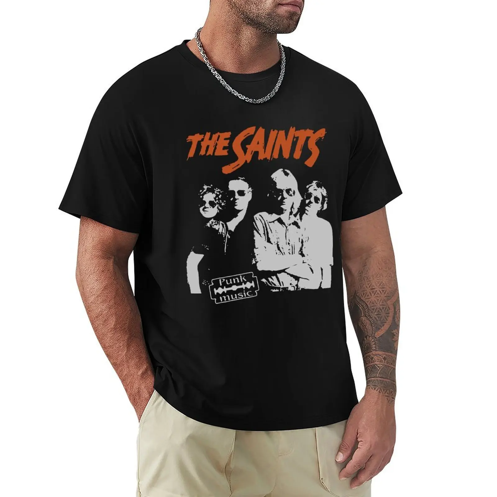The Saints Band T-Shirt Daily Casual Short Sleeve Tee Shirt