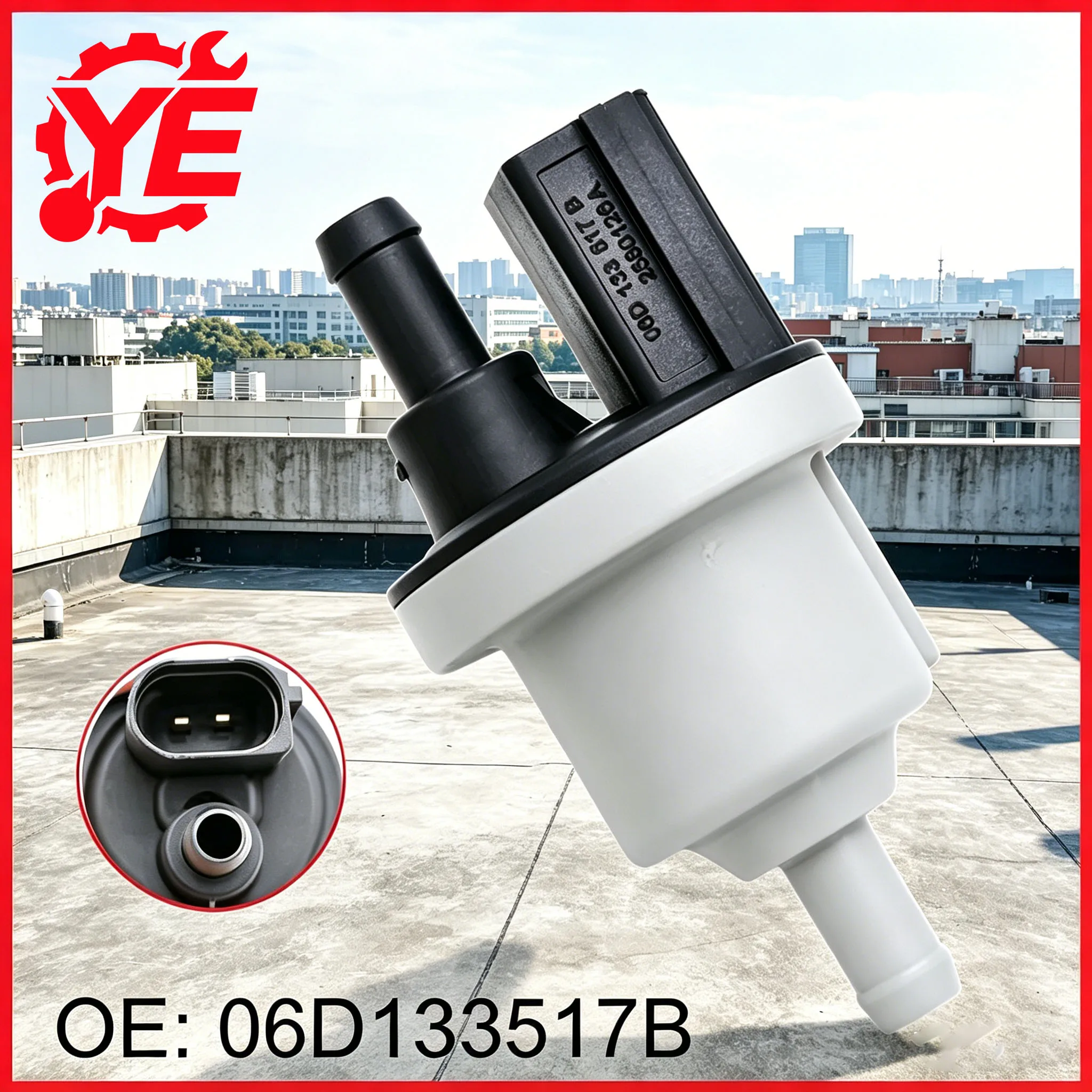 Válvula Solenoide de Purga del Canister de Vapor 06D133517B 06D133517C, 2004-2017 para VW CC Passat Phaeton Touareg, 2007-2016 para Audi A8, Q7