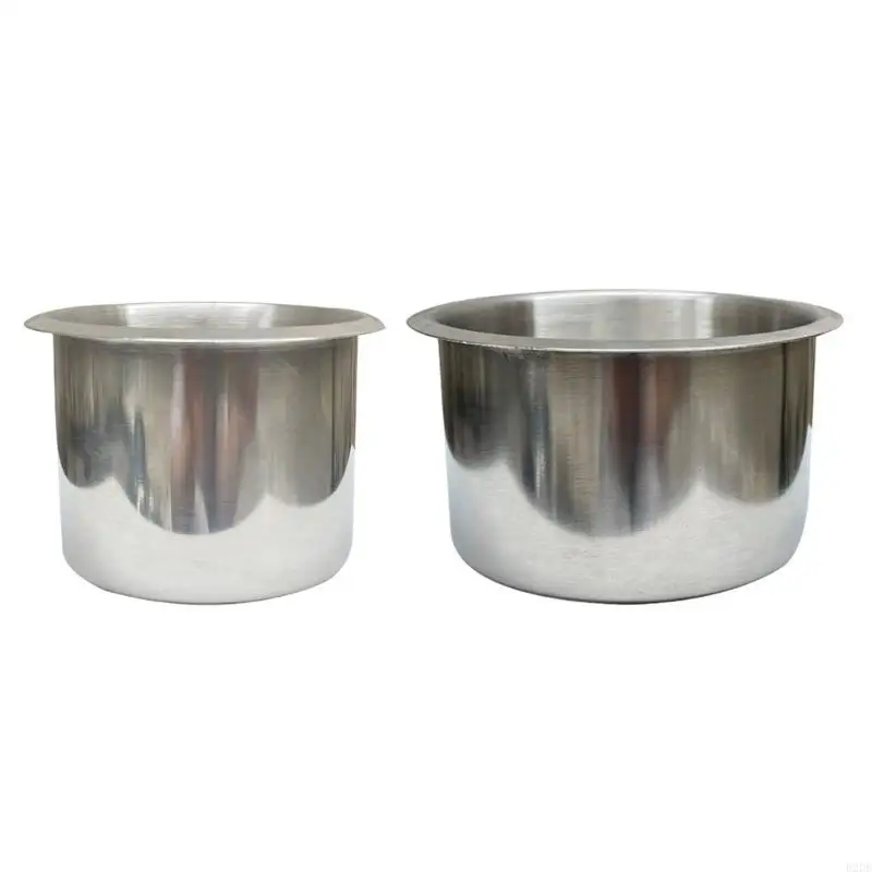 

02DE Recessed Stainless Steel CoastersWater Cup Drink Bottle Holder Rack Frame Rustproof Fit for Boat Car Marine Truck