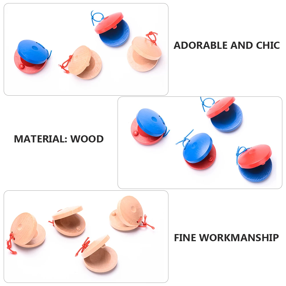 Planche à Percussion pour enfants, 4 pièces, Instruments, nacchettes, jouets musicaux en bois pour enfants