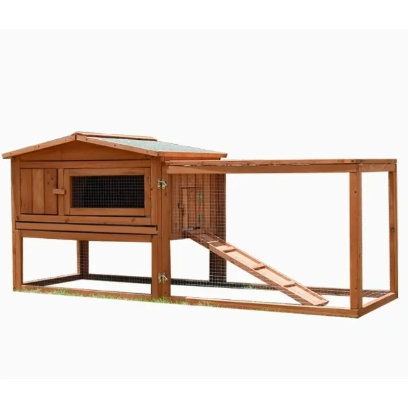 

Garden Outdoor Rabbit Hutch for Sale Handmade Easy Clean Wooden Rabbit House Pet Cages Large Luxury Bunny Animal Cages