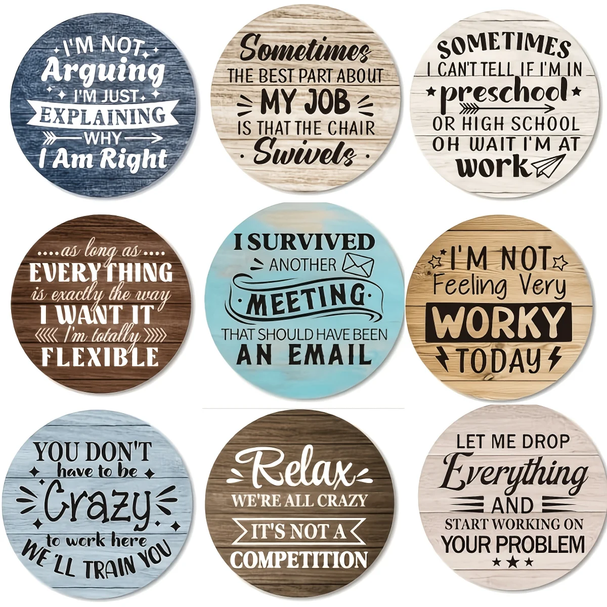 Woodworking Quotes Funny - Круглые деревянные забавные настенные таблички с
