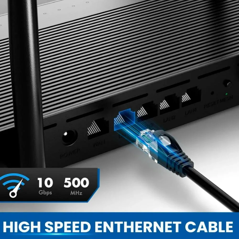 RJ45 UTP Network Cord LAN Internet 1000Mbps High Speed Cat6 Ethernet Cable for Laptop Router PC Router PS5 PC 4 3 Xbox Modem