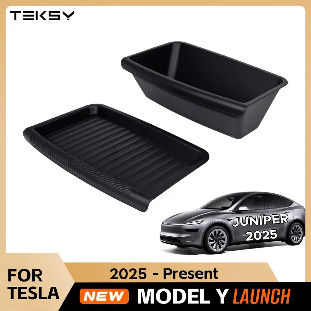 

For Tesla New Model Y 2025 Launch Juniper Under Seat Storage Box Drawder With Lids ABS Material Interior Accessories