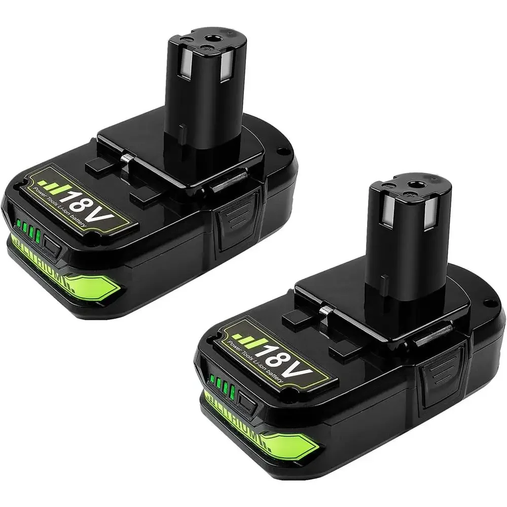 Upgraded 3800mAh 2Packs Battery Ryobi 18V ONE  P102 P103 P105 P107 P108 P109 Cordless Power Tools Li-Ion CE/RoHS/FCC Certified