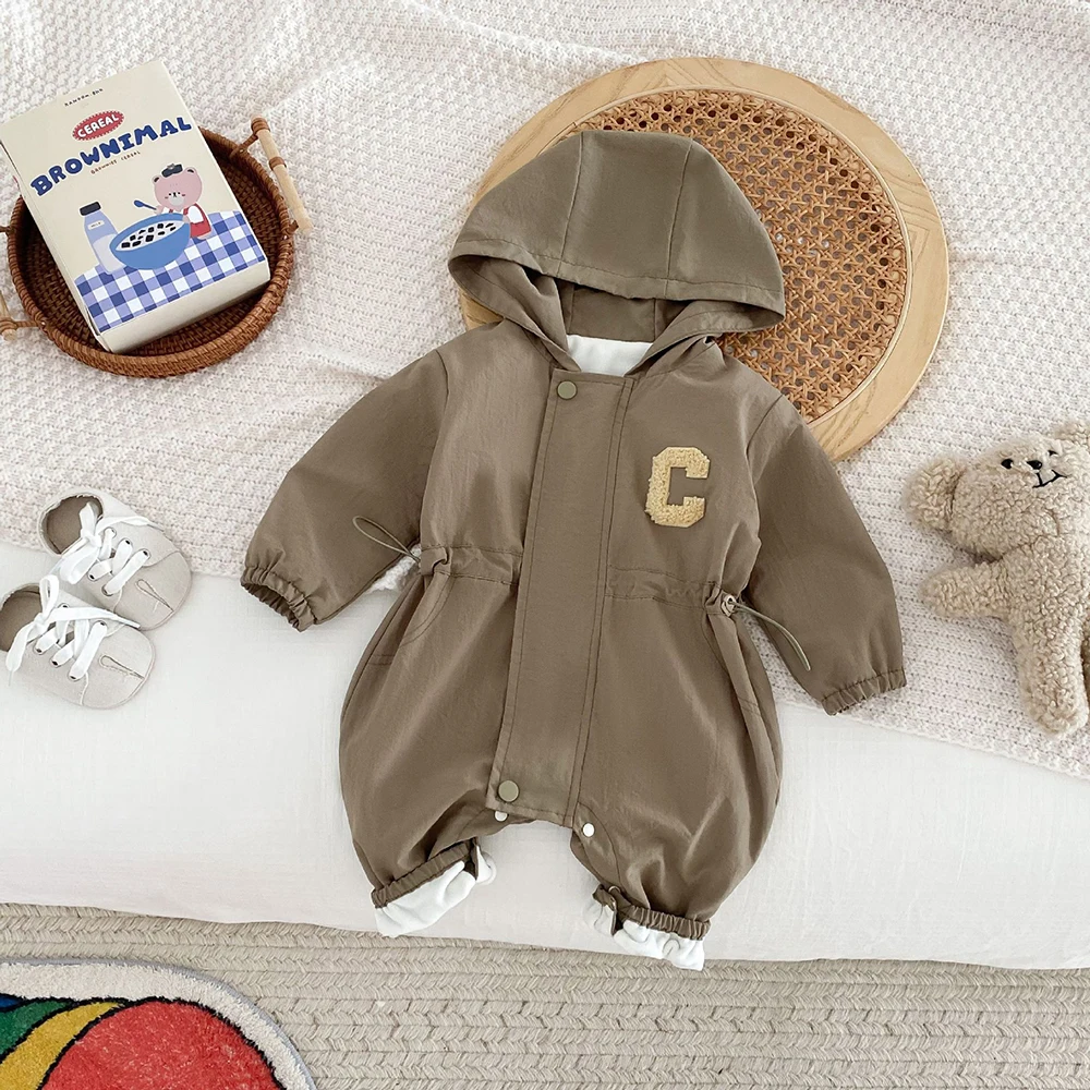 MILANCEL ﻿ Herbst Baby Strampler Outdoor Jacke 0-2Y Unisex Infant Casual Doppel-schicht Mit Kapuze Overall Kleinkind Warme Outwear Kleidung – Detail 24