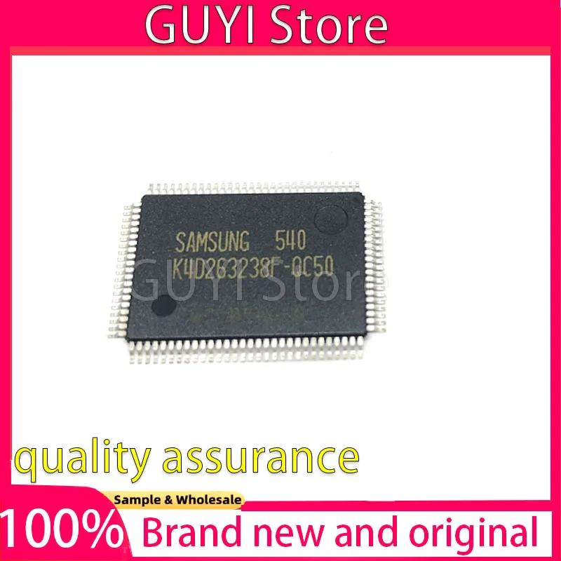 2PCS K4D263238F-QC50 K4D263238F-QC K4D263238F K4D263238 TQFP100 flash memory