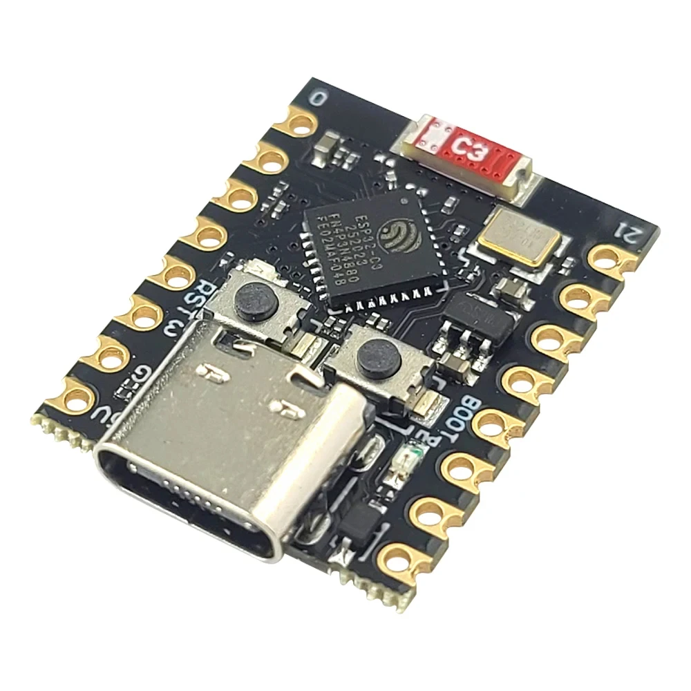 Carte de développement ESP32 C3, Mini Module Wifi BT RISC-V, processeur monocœur 32 bits type-c 16 broches ESP32-C3