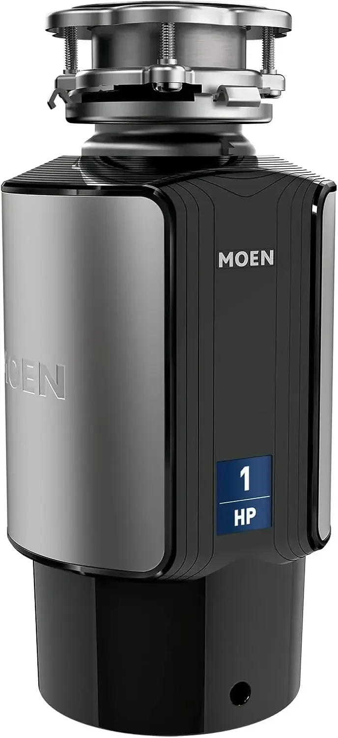 Moen GX100C Chef Series 1 HP Continuous Feed Garbage Disposal with Sound Reduction, Disposer Power Cord Included