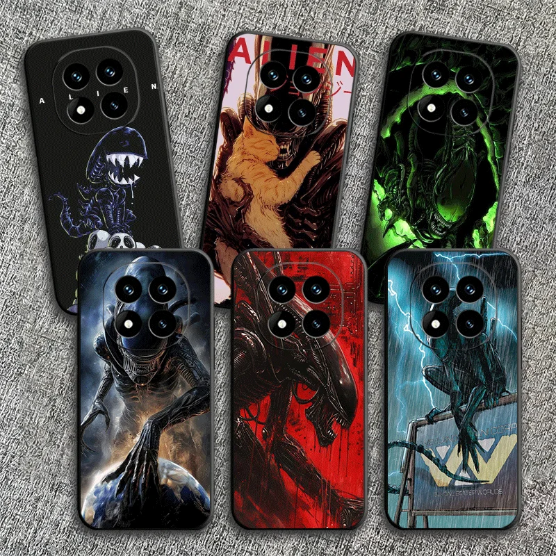 Мягкий чехол Cool A-Alien X-Xenomorph для Xiaomi Redmi Note 12 13 14 15 Pro Plus 11 12S 11S 11T 10 4G, черный, задняя крышка-накладка