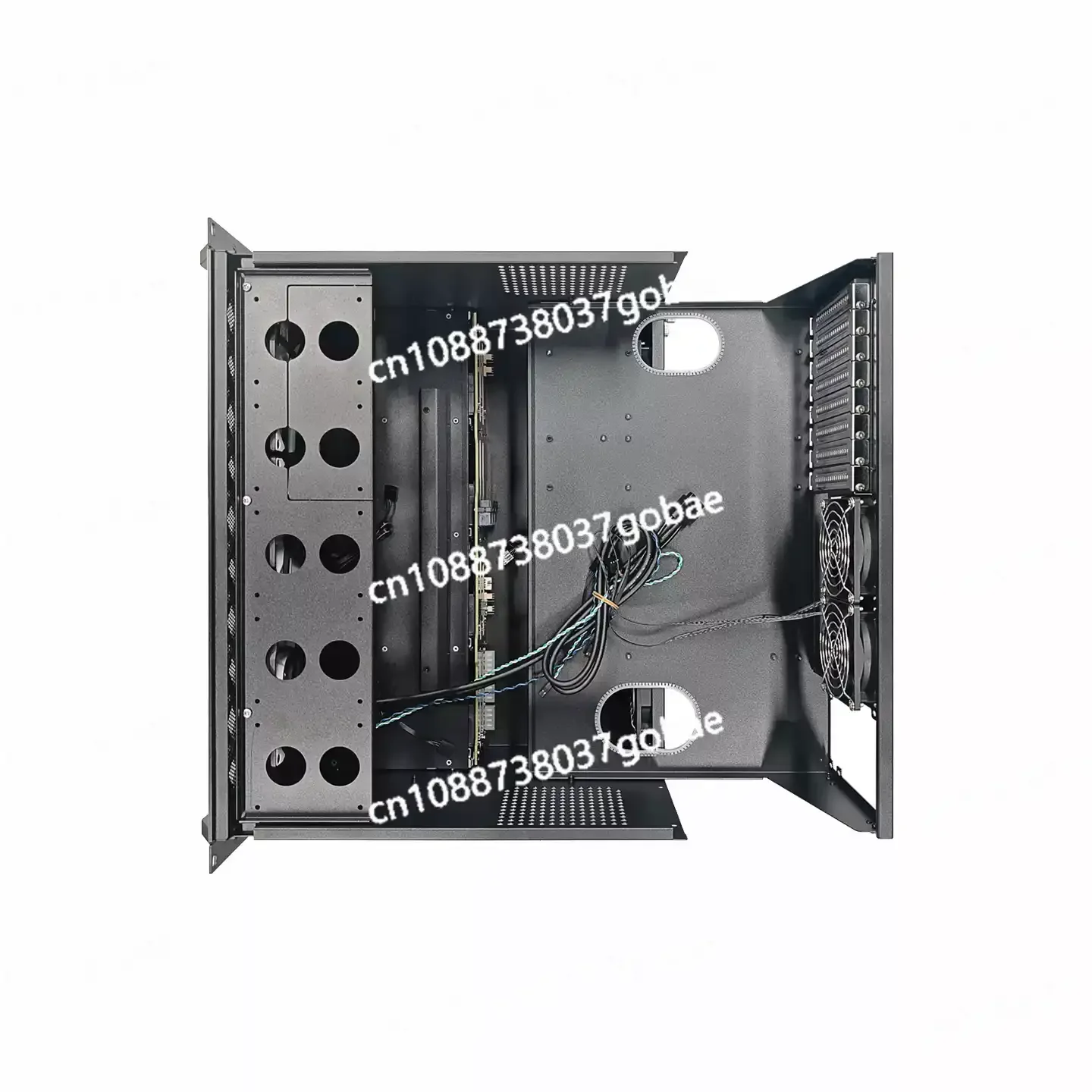 12-Disk for  NAS Chassis Rack Storage Server 360 Water Cooling Support for ATX main board  power full height card slot