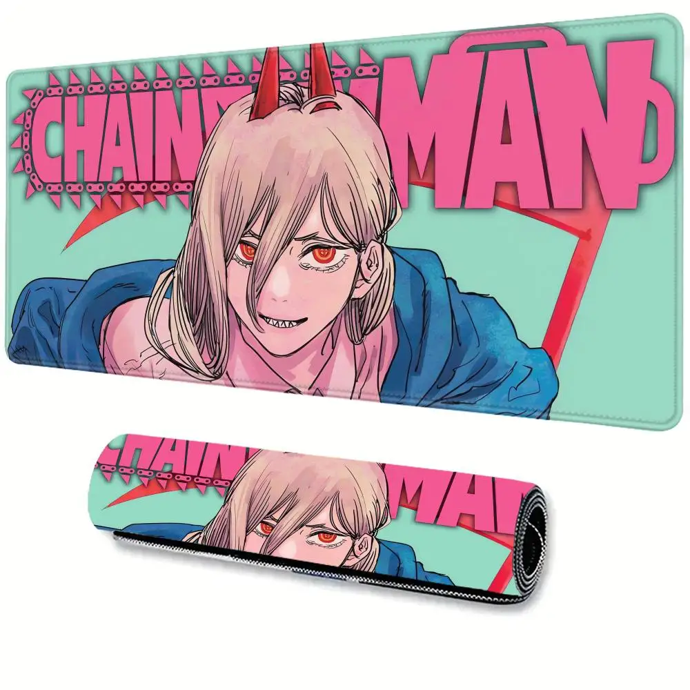 

Chainsaw Man Mousepad Xxl Computer Accessories Gaming Mouse Pad Office Pads Pc Extended Carpet Large Game Mats Desk Gamer Anime