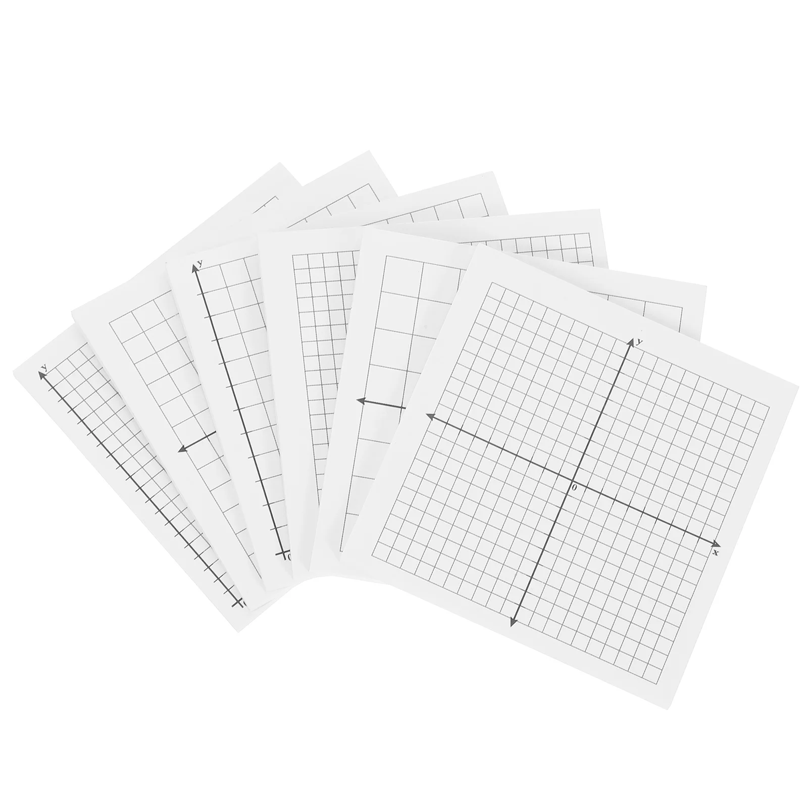 6 Pcs Lined Self-Stick Grid Memo Pads Math Graphing For Work Study School And Office Supp