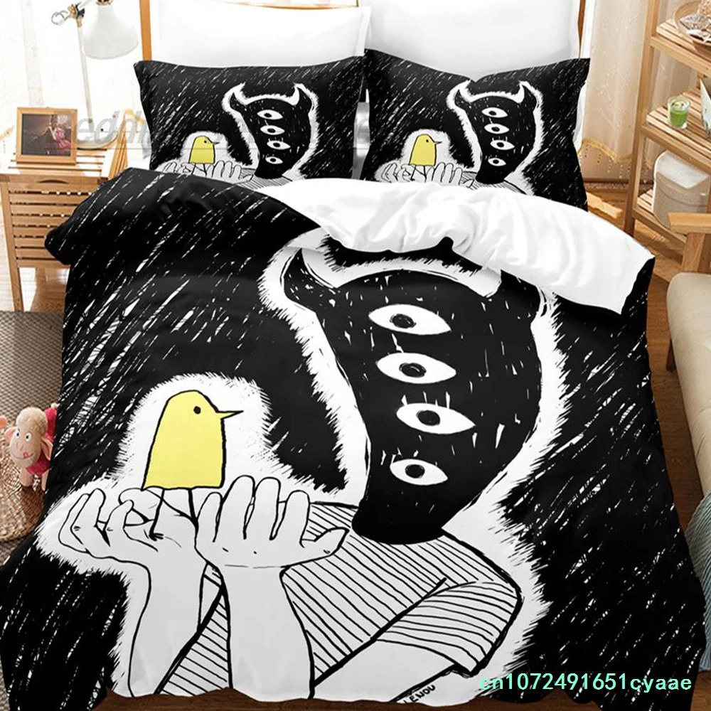 Oyasumi Punpun Bedding Set Single Twin Full Queen King Size Bed Set Aldult Kid Bedroom Duvetcover Sets 3D Print Literie