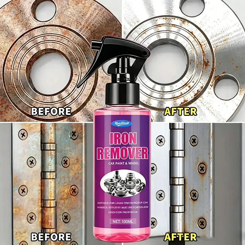 Quick-Acting Car Rust Remover Spray-Care For Auto Exhaust Pipes & Wheel Hubs Metal Iron Powder Cleaner Stong Rust Remover Agent