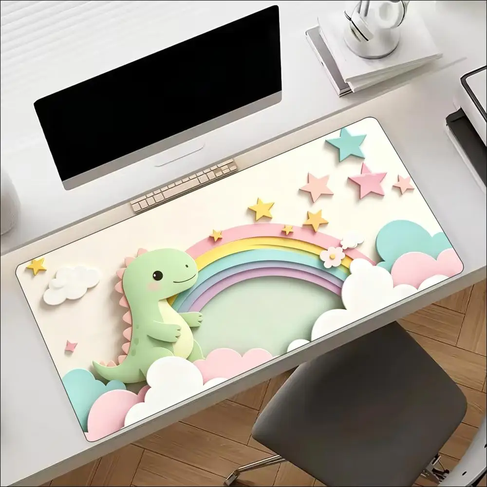 Sweet Pastel Unicorn Rainbow Star Art Non‑Slip Rubber Mouse Pad For Precise Mouse Control Gaming Laptop Desktop Daily Work Tasks