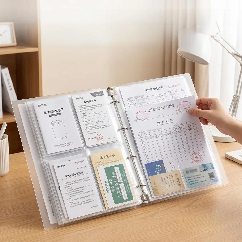 home-appliance-user-manual-storage-folder-maternity-check-document-organizer-a4-file-folder-business-supplies-storage