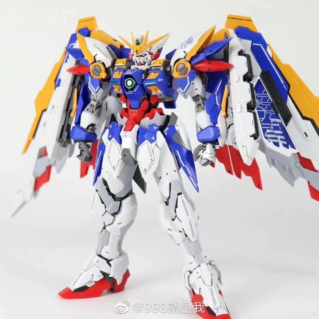 Modelo de traje móvil 8825 MG 1/100 Wing Zero EW versión Anime, Kit de modelos ensamblados, Hobby, figuras de acción, Robots