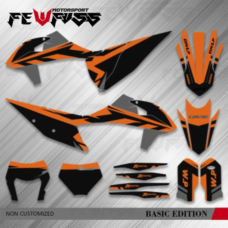 

Fewfuss Graphic Kit Custom Motorcycle Backgrounds Decal Sticker for 2019-2022 SXF XCF 2020-2023 EXC XCW 150 200 250 300 400 450