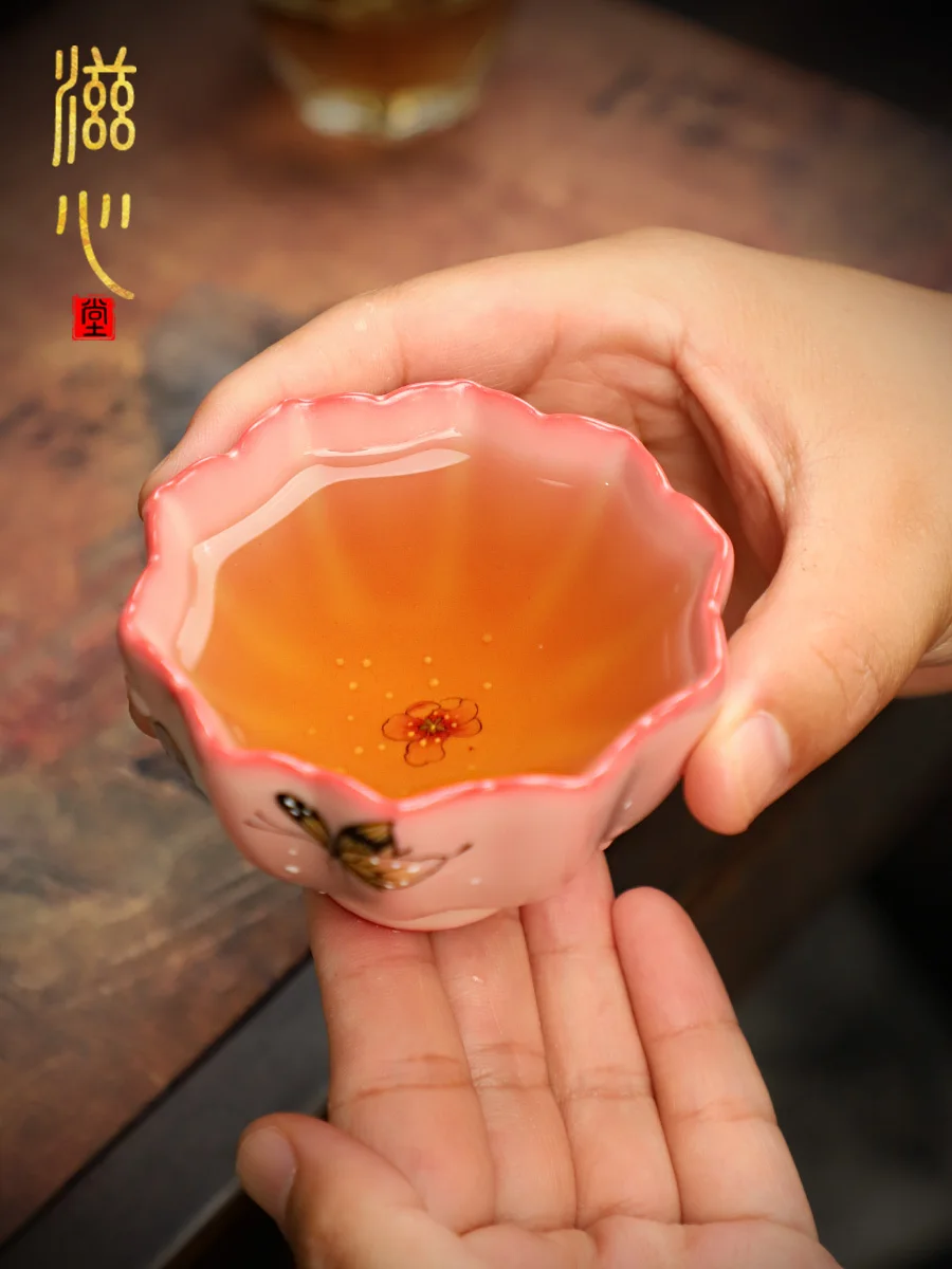 High-End Hand-Painted Porcelain Cup Single Tea Personal Dedicated for Girlfriend Girlfriends Birthday Gift