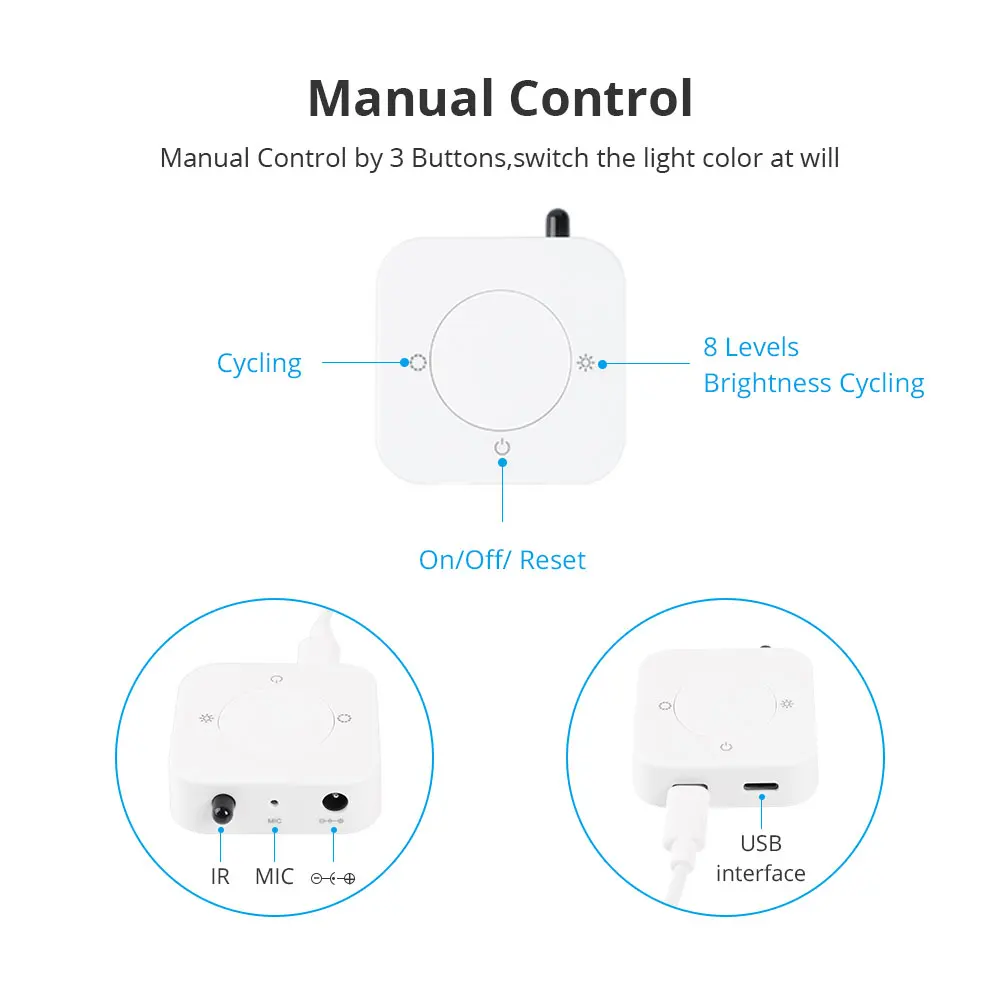 Benexmart – bande lumineuse LED, Flexible, adressable, rétroéclairage TV, Alexa, Google Home, wi-fi, Tuya