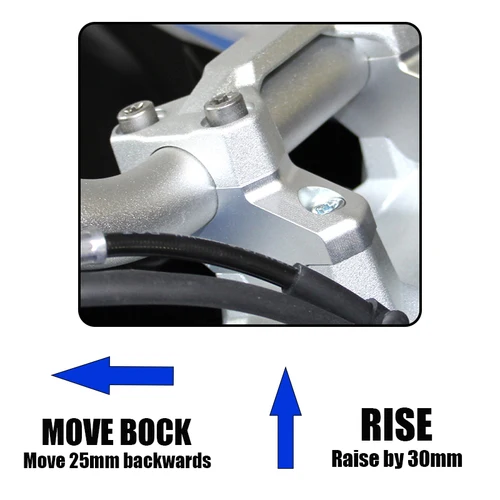 Imagen 2 del producto Elevador de manillar de motocicleta de aluminio CNC, refuerzo de elevación para Voge DSX 900 900 DSX DS900X 2024, Kit de soporte de almohadillas de refuerzo de mango