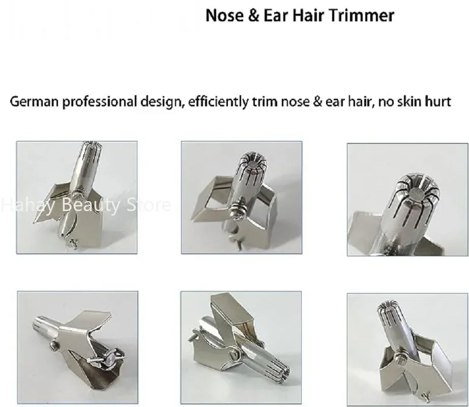 Триммер для волос в носу для мужчин, ручная бритва из нержавеющей стали, подходит для бритвы для волос в носу, моющийся портативный триммер для волос в носу, 1 компл.