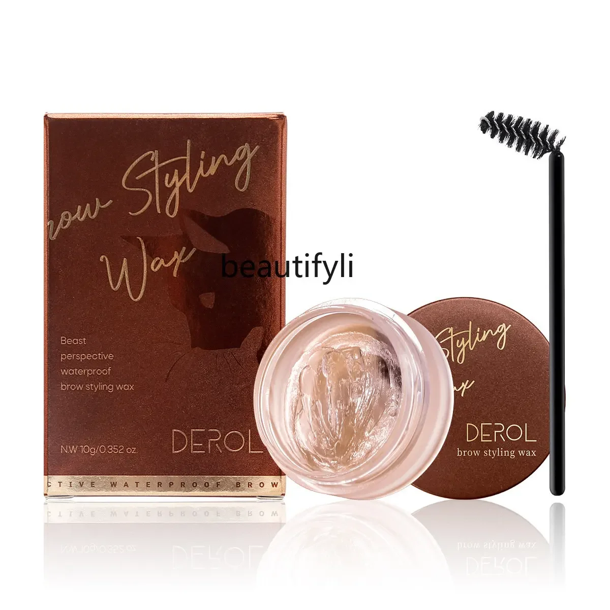 

zq Eyebrow Shaping Gel Cream Transparent Waterproof Quick-Drying Natural Wild Eyebrow Lasting Three-Dimensional Eyebrow