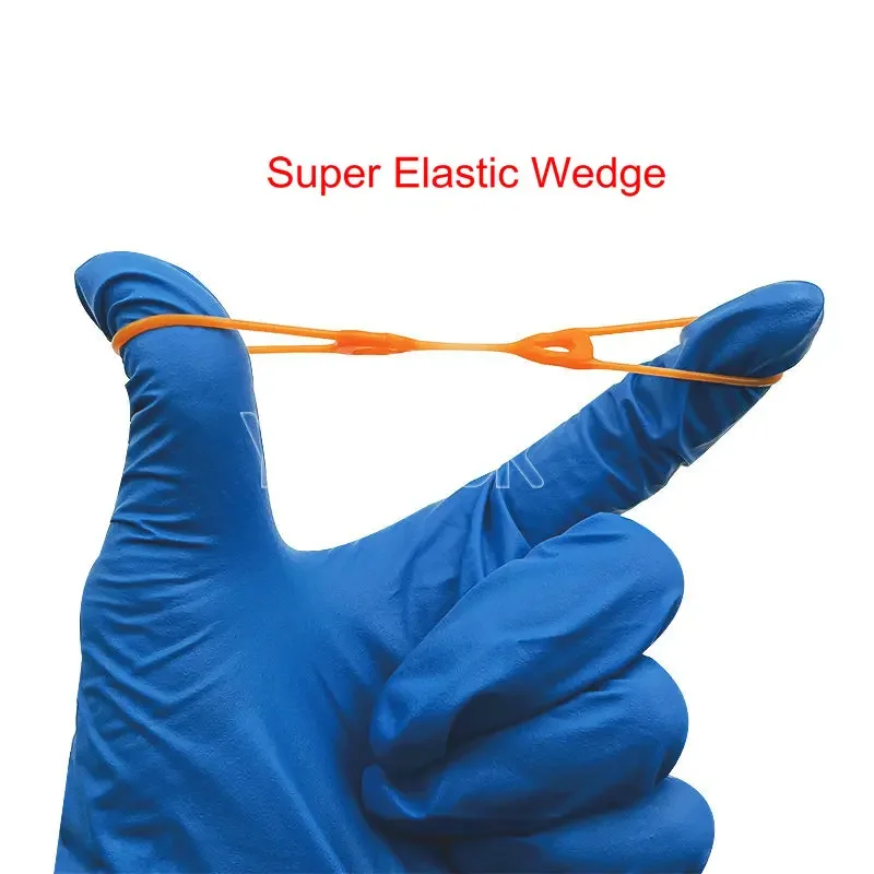 10Pcs/box Dental Super Elastic Fixing Wedges Silicone Interdental Wedges Dental Materials