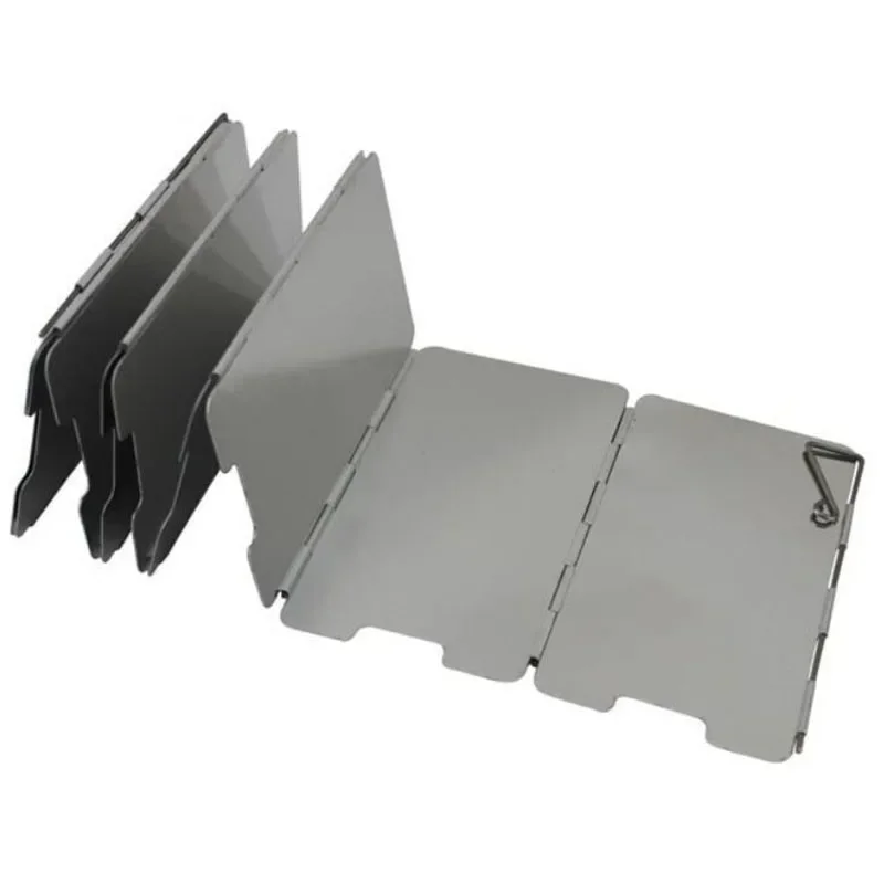 Pare-brise de cuisinière à gaz pliable à 9 plaques, brûleur de cuisine de Camping en plein air, écran coupe-vent en alliage image 2