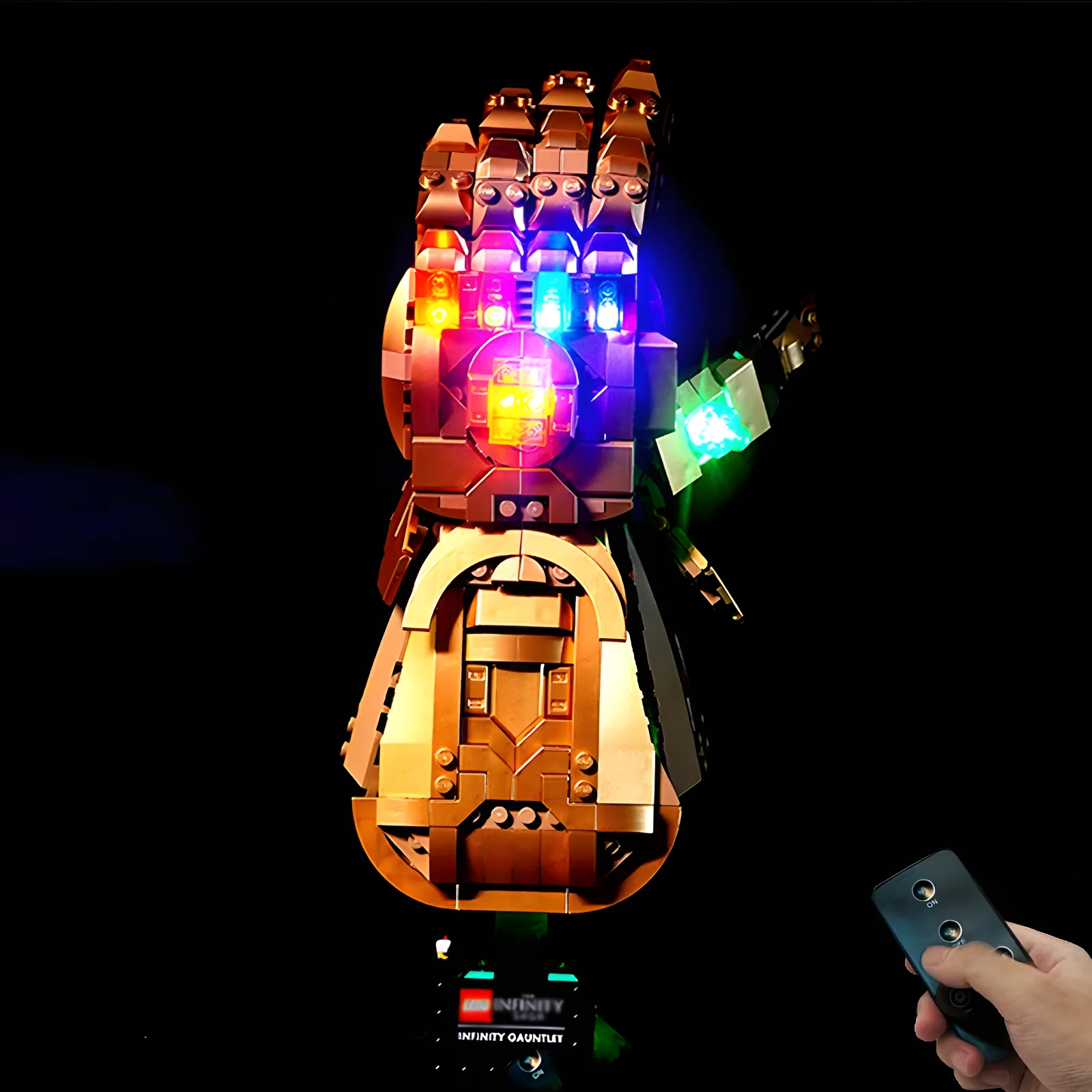 RC DIY LED Light Kit For Lego 76191 Infinity Gauntlet Building Block Set（Only LED Light,Without Blocks Model）