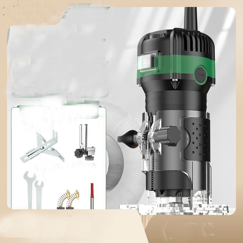800W 30000RPM Wood Router Machine Woodworking Electric Trimmer 1/4 Inch Wood Carving Milling Cutting Tools Carpenter Power Tools