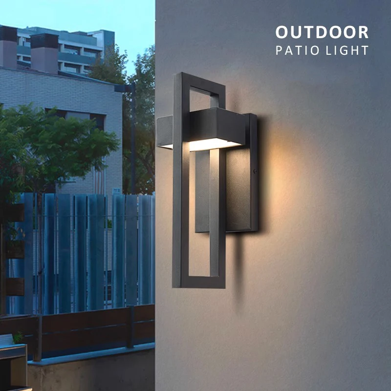 Geometrische Buitenwandlamp Tuinverlichting Outdoor Ip65 Waterdichte Buitenverlichting Wandlamp Buitenverlichting Buitenverlichting Decoratie