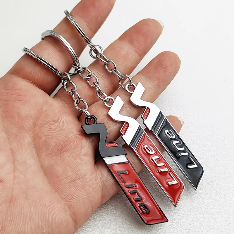 المعادن Nline N خط كيرينغ الفاخرة شعار سيارة المفاتيح لشركة هيونداي i30 i40 i20 ix35 كوبيه توكسون سوناتا إلنترا كونا اكسسوارات #2