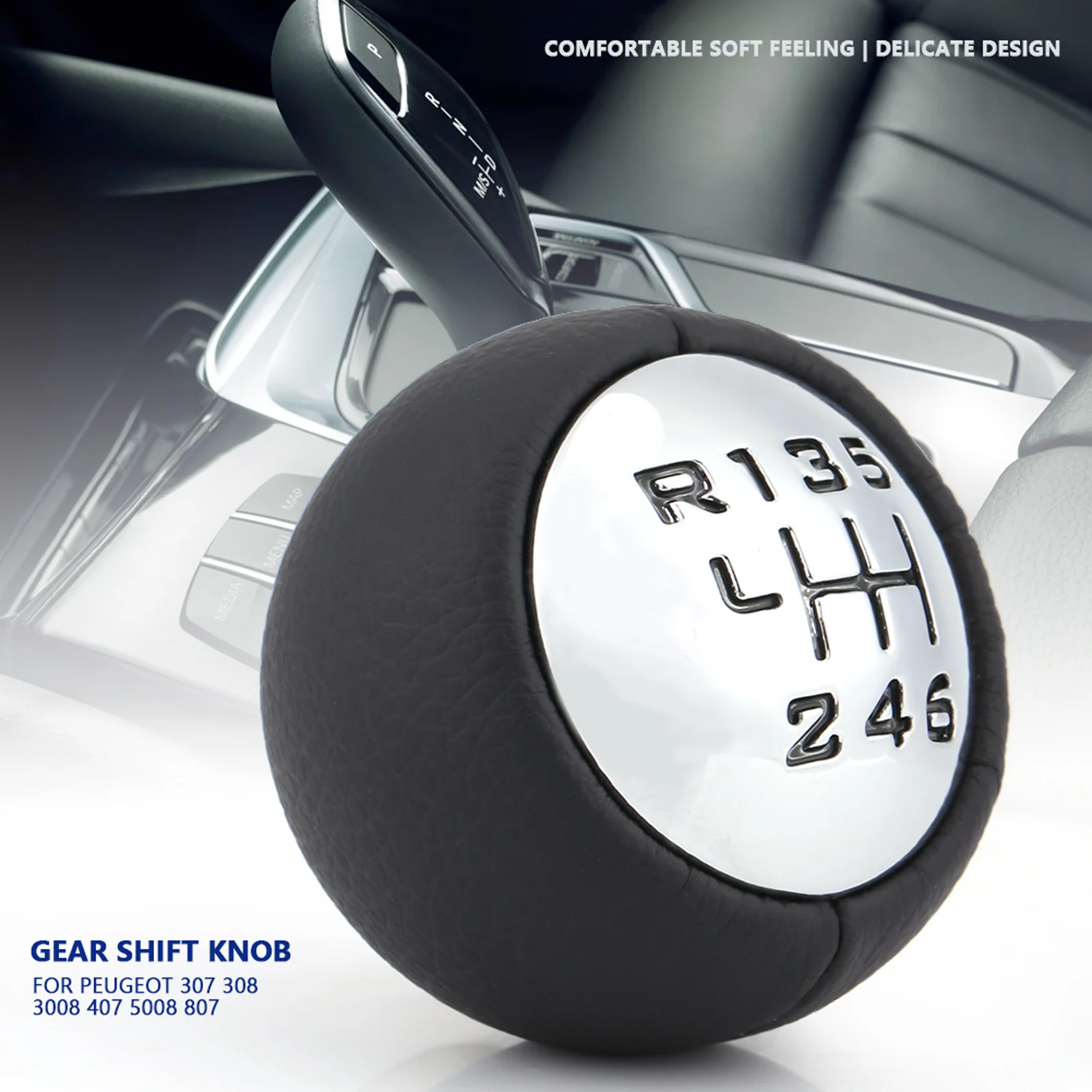 سيارة 6 سرعة والعتاد رافعة تحول المقبض رئيس لبيجو 307 308 3008 407 5008 807 سيتروين C3 C4 C8 مقبض ناقل حركة السيارة