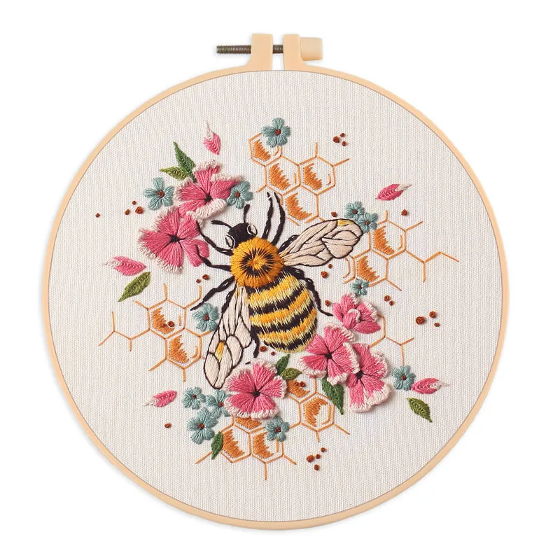 Flower Bee Embroidery Kit 5