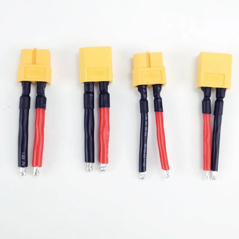 5/10 Pairs 5CM XT60 Plug Female and Male Connector with 12/14AWG Silicon Wire for RC Lipo Battery Cable Drone