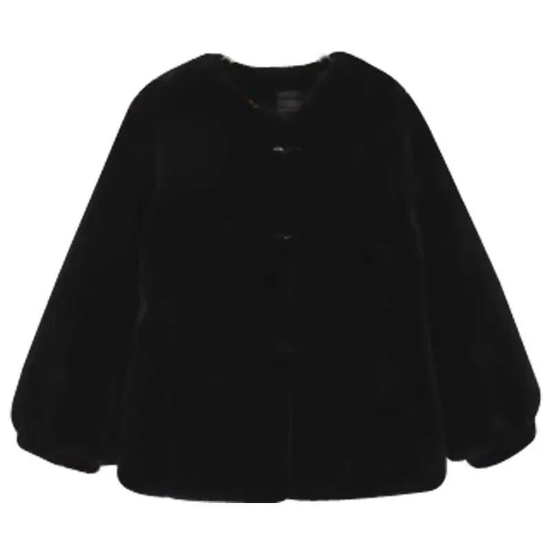 سترة نسائية من الفرو المزيف لخريف وشتاء 2025، سترة دافئة للتنقل