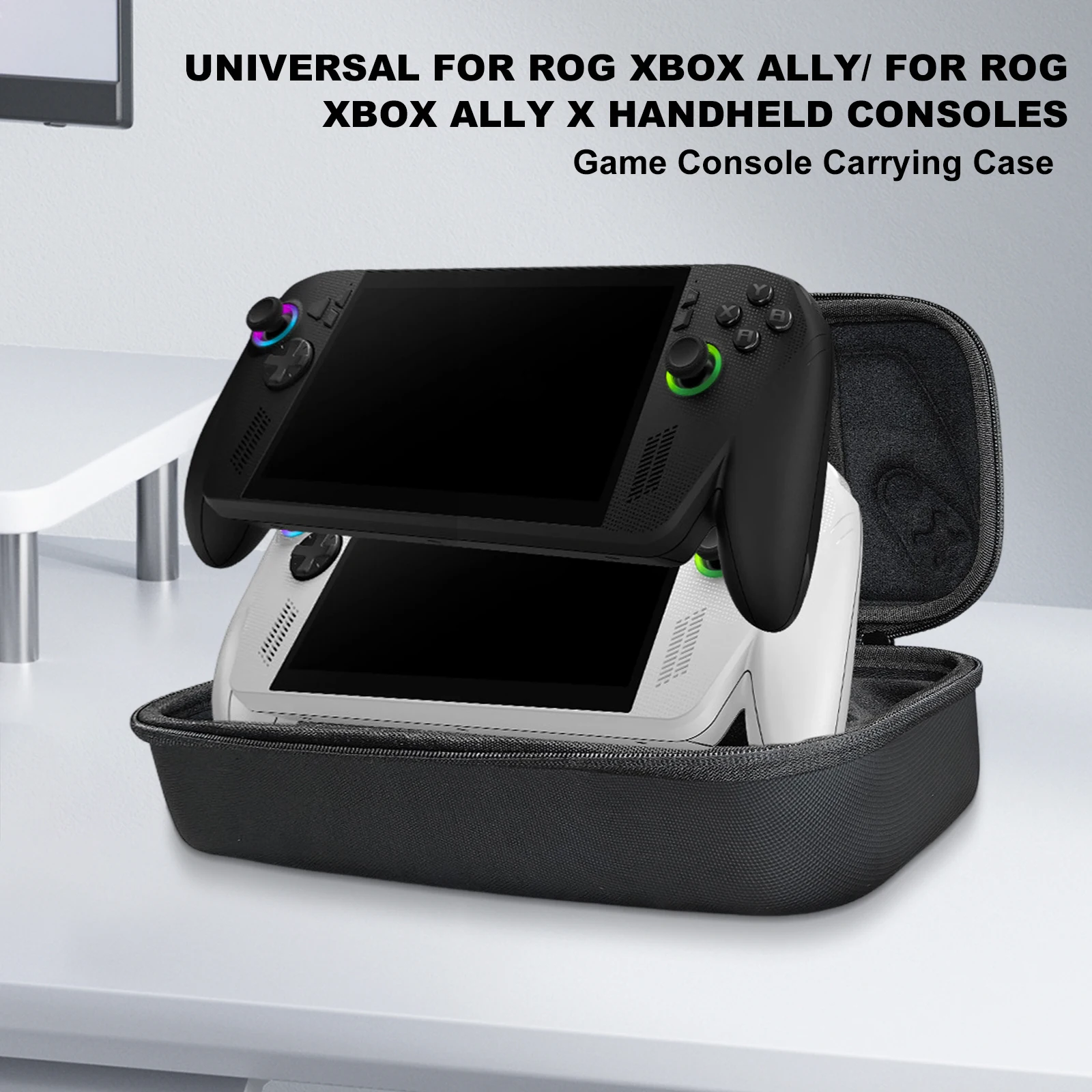 حافظة حمل صلبة من مادة إي في إيه لـ ROG XBOX Ally/ROG XBOX Ally X لوحدات تحكم الألعاب المحمولة حقيبة تخزين مقاومة للماء للسفر