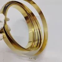 10/15/25/35/45/60mm Thick 0.02-1.0mm 1Meter/Roll Thin Brass Sheet Strip Gold Film Wire Brass Foil Plate Jewelry Making DIY H62