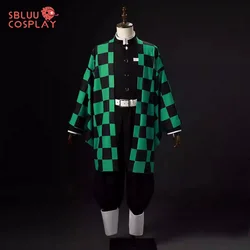 SBluuCosplay Kamado Tanjirou Tanjiro Cosplay Costume Embroidery SR Quality TR Material