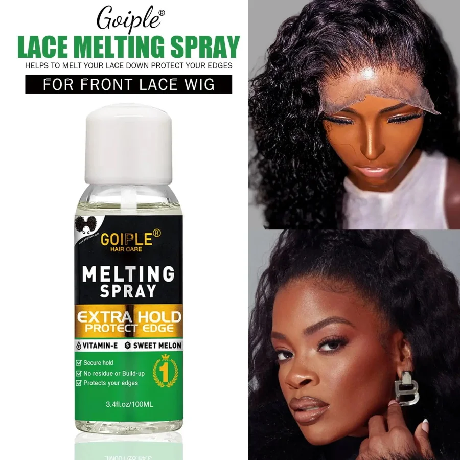 Lace Wig Melting Spray Quick-drying Wig Adhesive Styling Wax Stick for Smoothing Flyaways Styling Hair Brush Adjustable Headband - view 4
